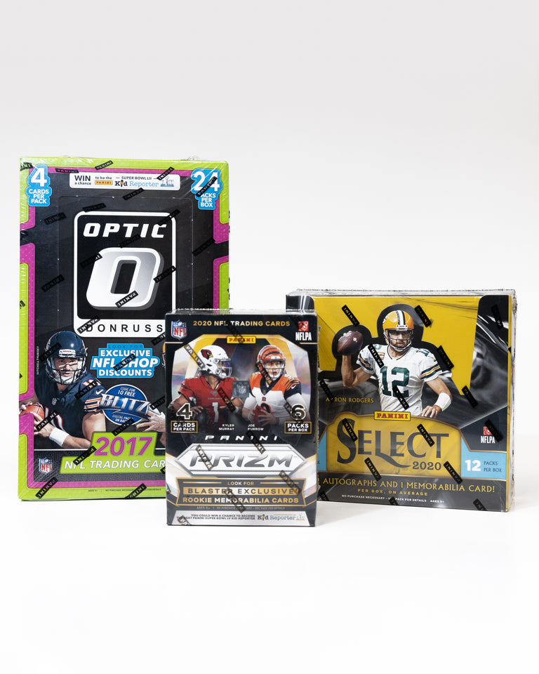 NFL trading card boxes